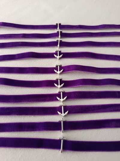 Pulsera Ancla / Cruz (10uds)